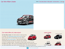 Tablet Screenshot of milanolinate.airport-rent-car.net